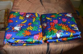 2 STUCK FASTNACHT STOFF RESTE - 2 X CM 130X130