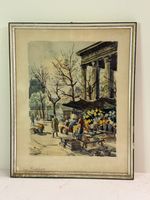 Original Aquarell von Seguie–Französischer Künstler – Paris