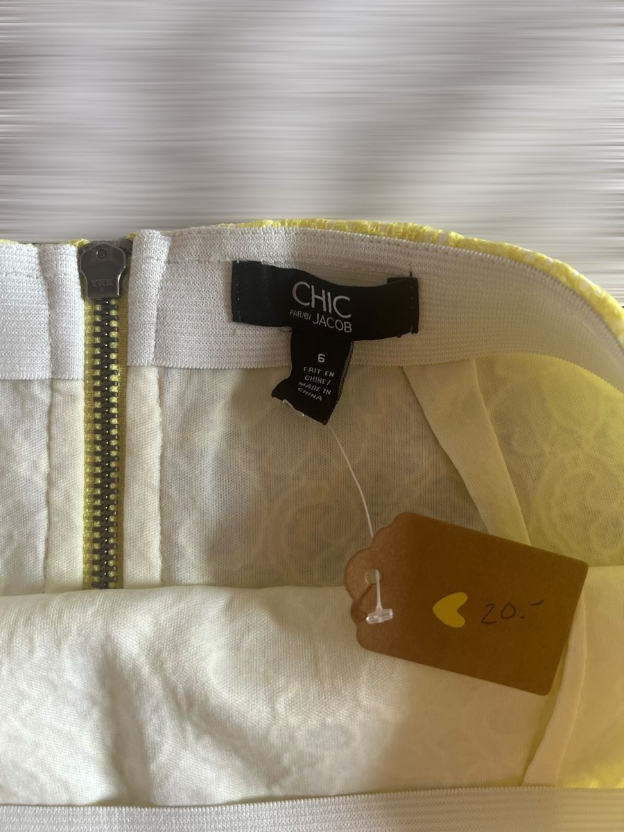 Röcke: Jupe crayon jaune citron CHIC by Jacob T38 – Neu (gemäss Beschreibung) aus Lausanne von Stephaniesdressing 4