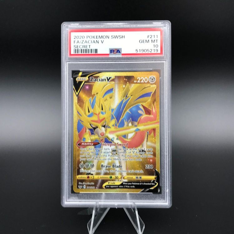 Zacian V Gold Sword & Shield Base PSA 10 Kaufen auf Ricardo