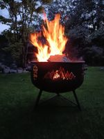 Feuerschale aus massiven Stahl