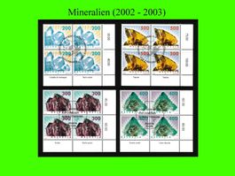 Viererblock-Serie "Mineralien" (2002 / 2003)