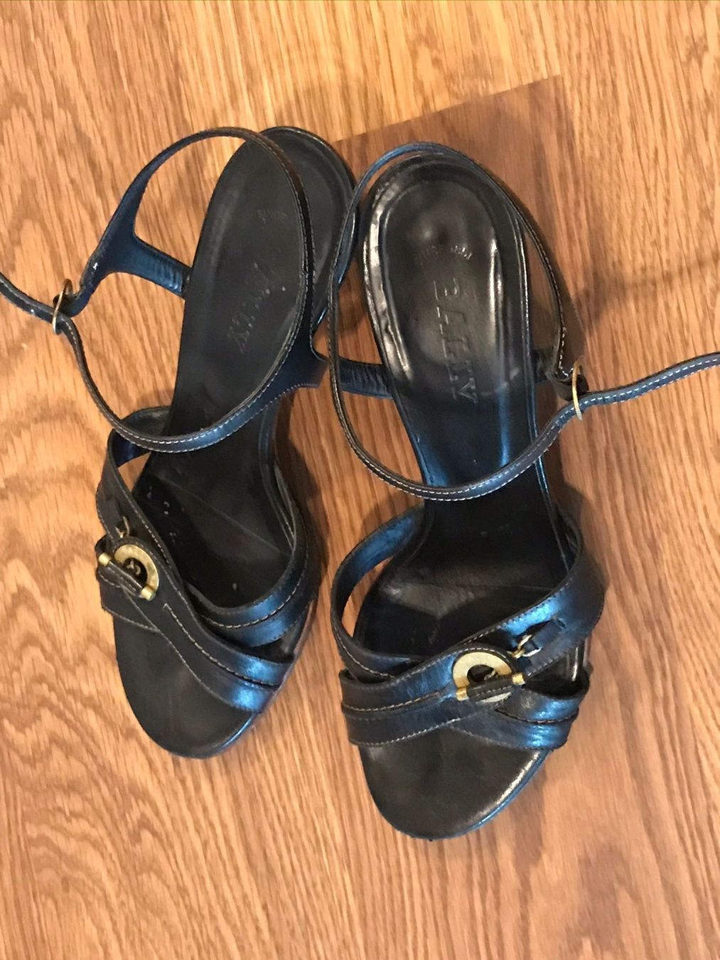 Bally Damenschuhe: BALLY Sandals black leather 38 – Gebraucht aus Erlenbach ZH von topchick 2