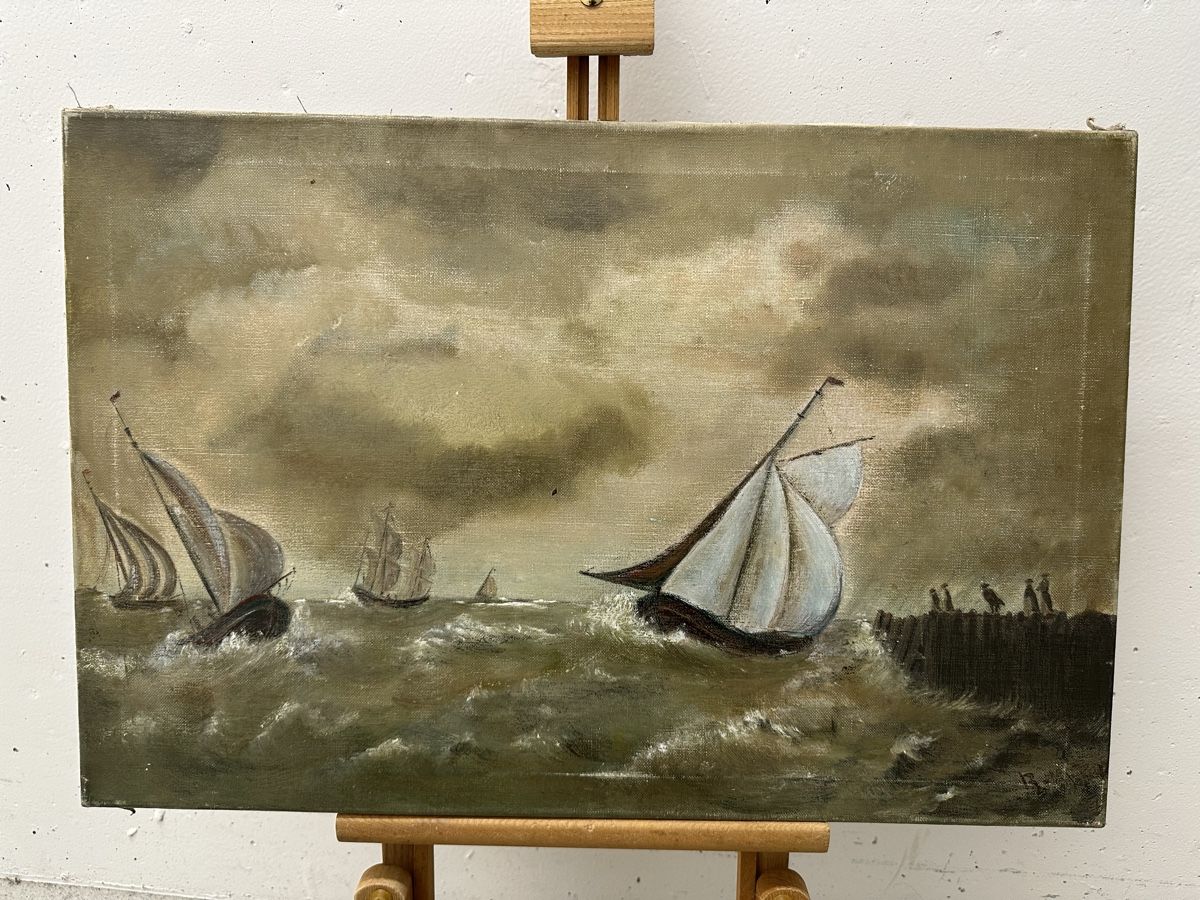 Dipinti: Gemälde See Meer Segelboote – Usato da Ebikon venduto da Gaenggeliwaar