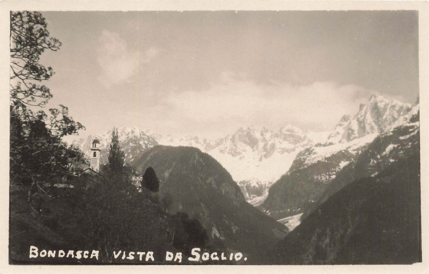 Ansichtskarten: Soglio GR Alpenpanorama – Gebraucht aus Biasca von Blenio71