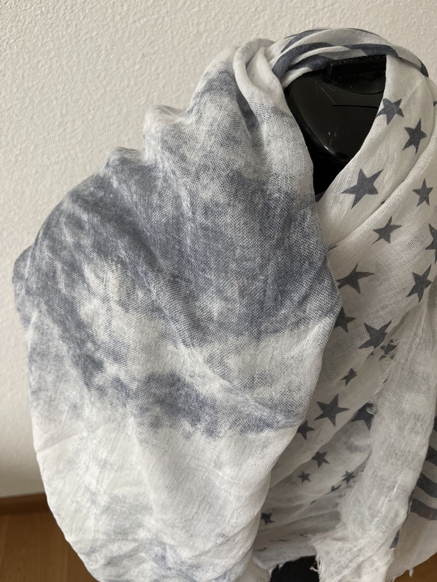 Foulard & Sciarpe: Schal mit Sternen und Streifen Muster – Nuovo (secondo la descrizione) da Buchs SG venduto da Vrenilein 2