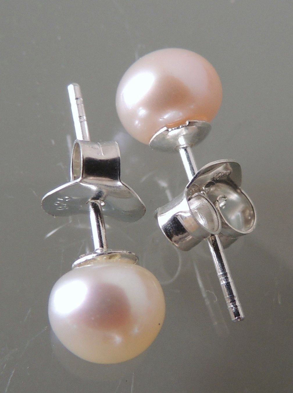 Orecchini pendenti & Orecchini a lobo: Perlen Zuchtperlen Silber 925 Ohrstecker 6 mm – Nuovo e nell'imballaggio originale da Waldenburg venduto da schaller707 2