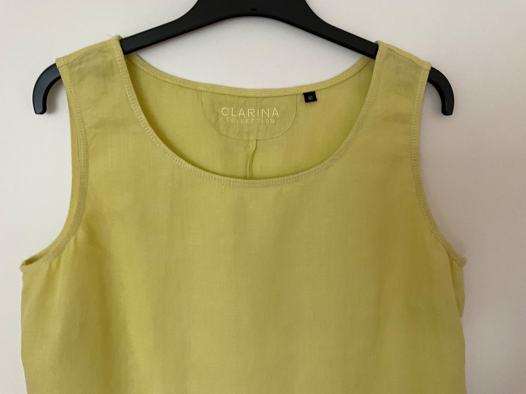 Camicette: CLARINA 100% Leinen Top Bluse Gr 40 gelb – Usato da Urdorf venduto da alda02 2