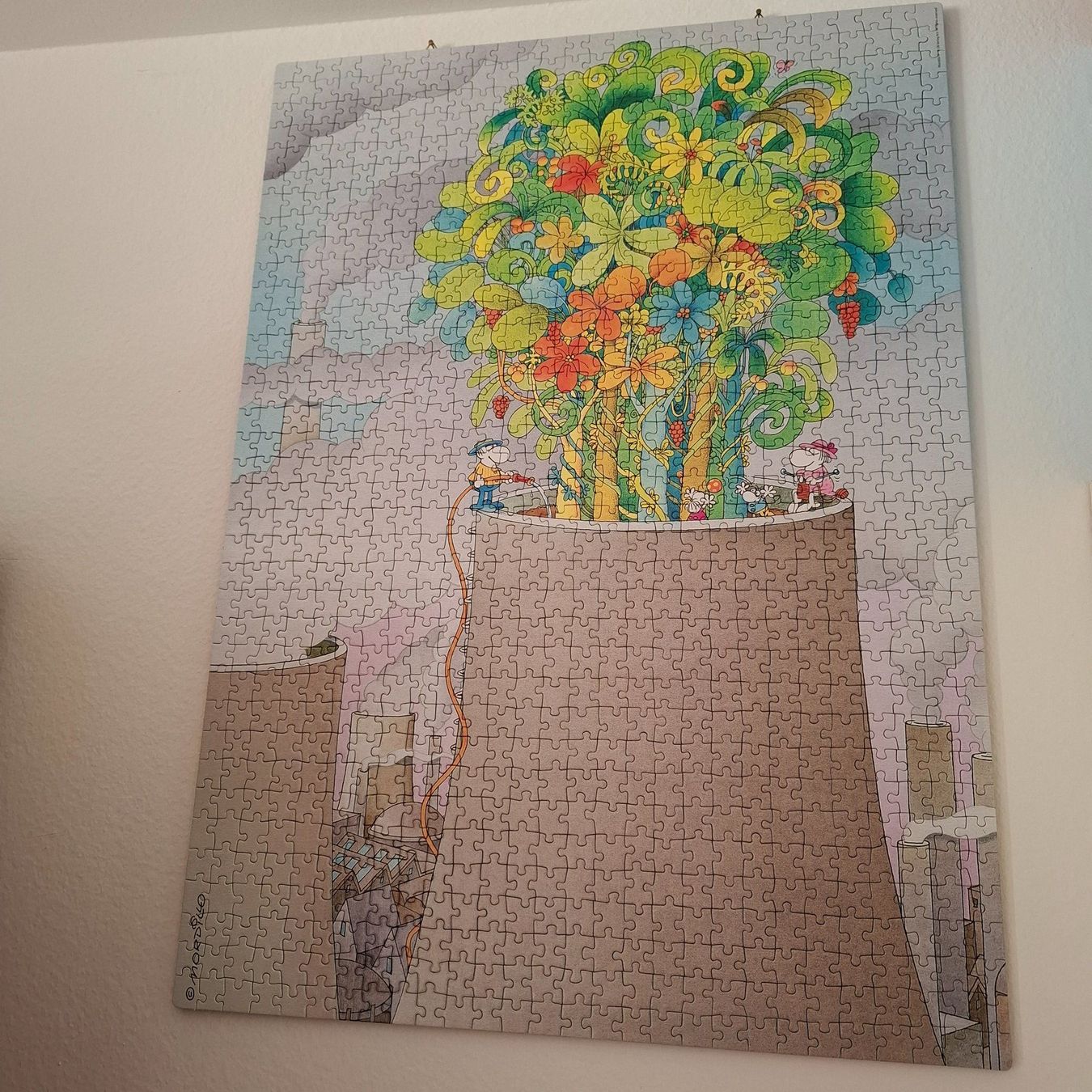 Clementoni Puzzle: Mordillo Puzzle "Flower Power" geklebt – Usato da Hombrechtikon venduto da Tinea82