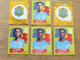 Panini und Coca Cola Sticker WM26 SUI, ENG, ESP, CAN, MAR...