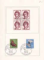 Karte mit FDC Pro Juventute 1955 Marken