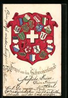 AK Schweiz, Wappen der Schweizer Kantone