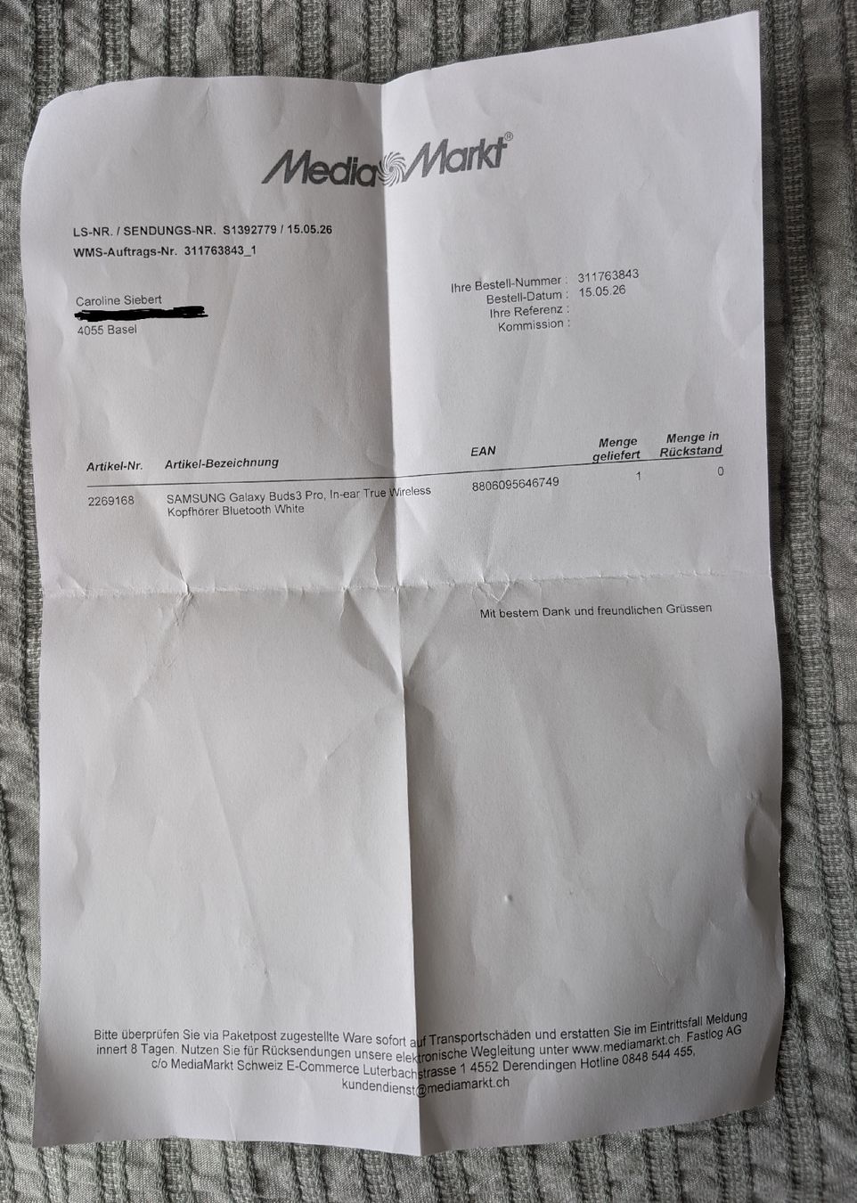 Samsung Kopfhörer: Samsung Galaxy Buds 3 pro – Neu (gemäss Beschreibung) aus Basel von tan_s89f 2