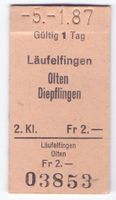 Billette Läufelfingen - Olten - Diepflingen