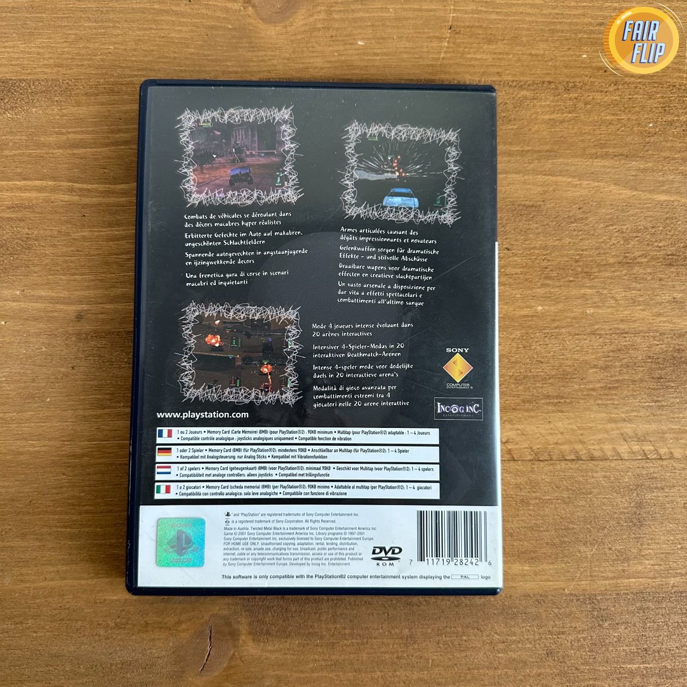 Giochi: PS2 - Twisted Metal Black – Usato da Luzern venduto da fairflip 2