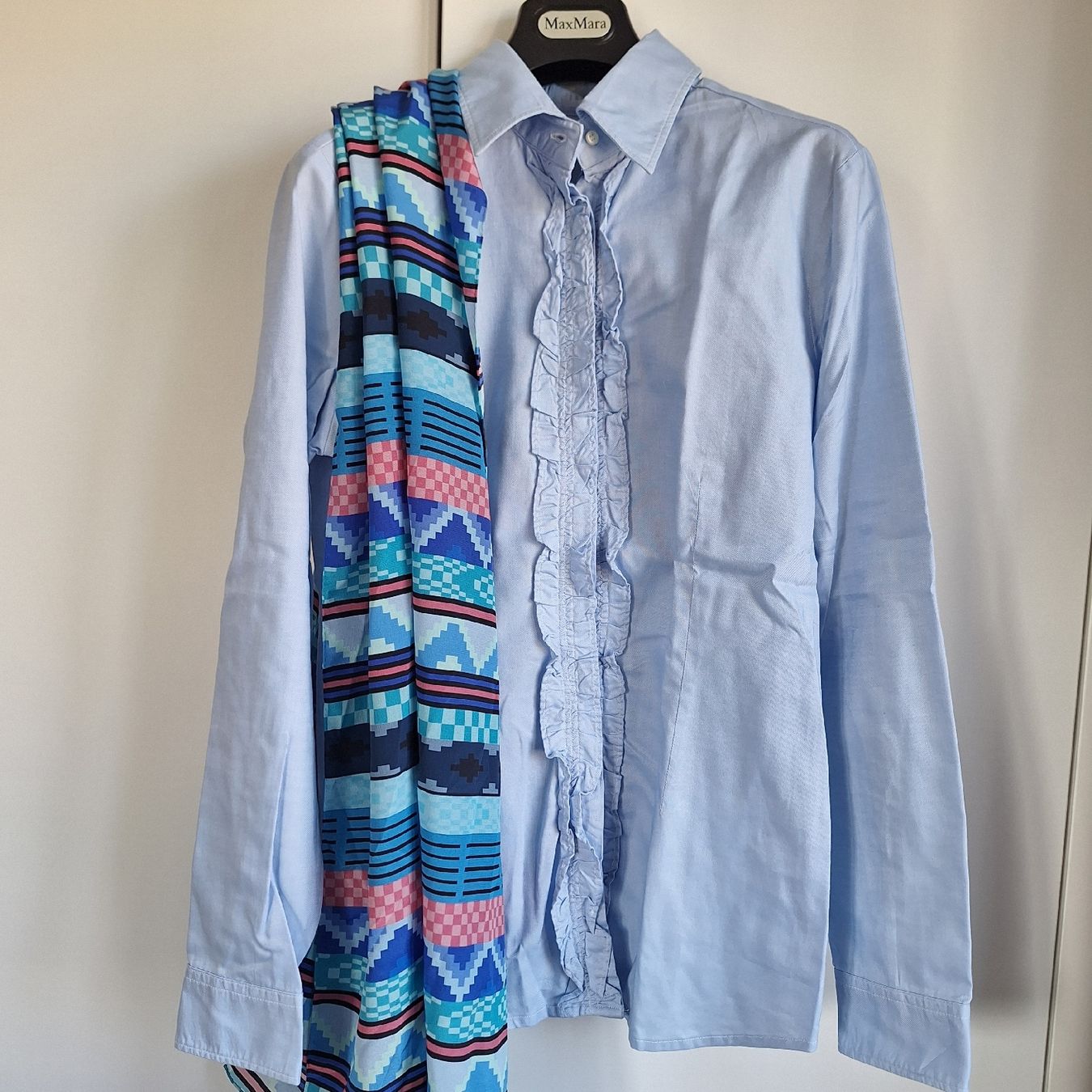 Camicette: Wunderschöne Rossana Diva Bluse, 38, Hellblau, Top Zustand! – Usato da Wettingen venduto da Blau8 2