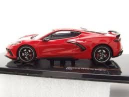 Chevrolet Modellini d'auto: CORVETTE STINGRAY C8 2020 ROT 1:43 IXO – Nuovo e nell'imballaggio originale da Suhr venduto da Moebelsiralfred 2