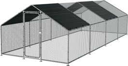 Freilaufgehege 3x8x2m mit Sonnendach