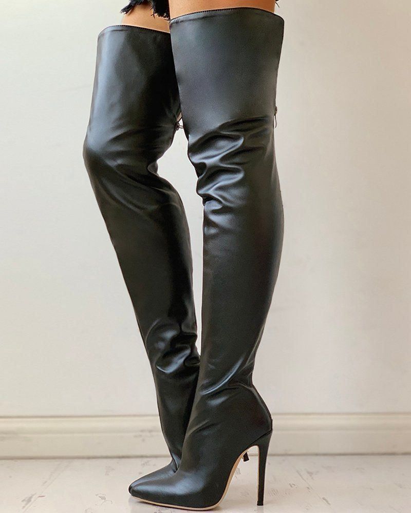 Scarpe da uomo: Overknee Leder Gr.45 rot fetisch – Nuovo (secondo la descrizione) da bischofszell venduto da Powergirl6 4