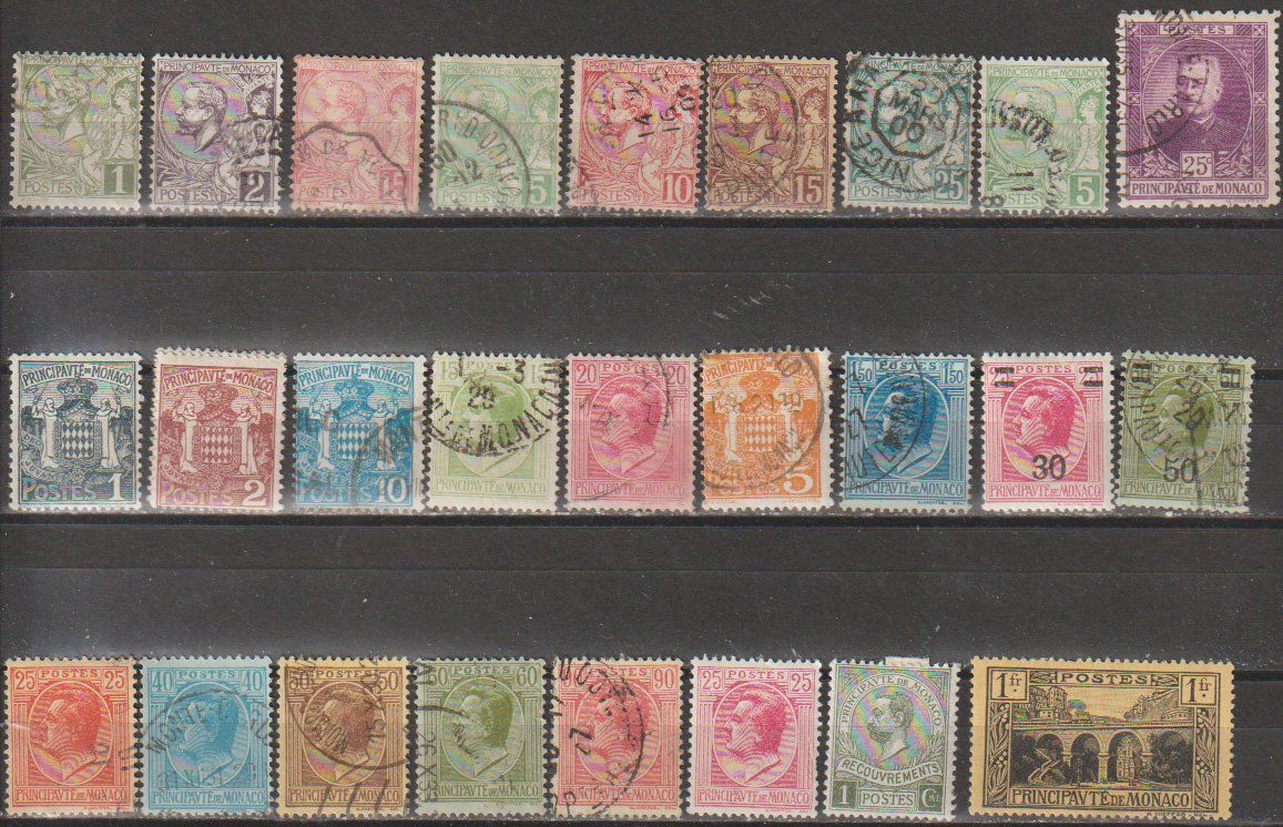 Alle Briefmarken: Monaco diverses condition – Gebraucht aus Crans-Montana von kira56