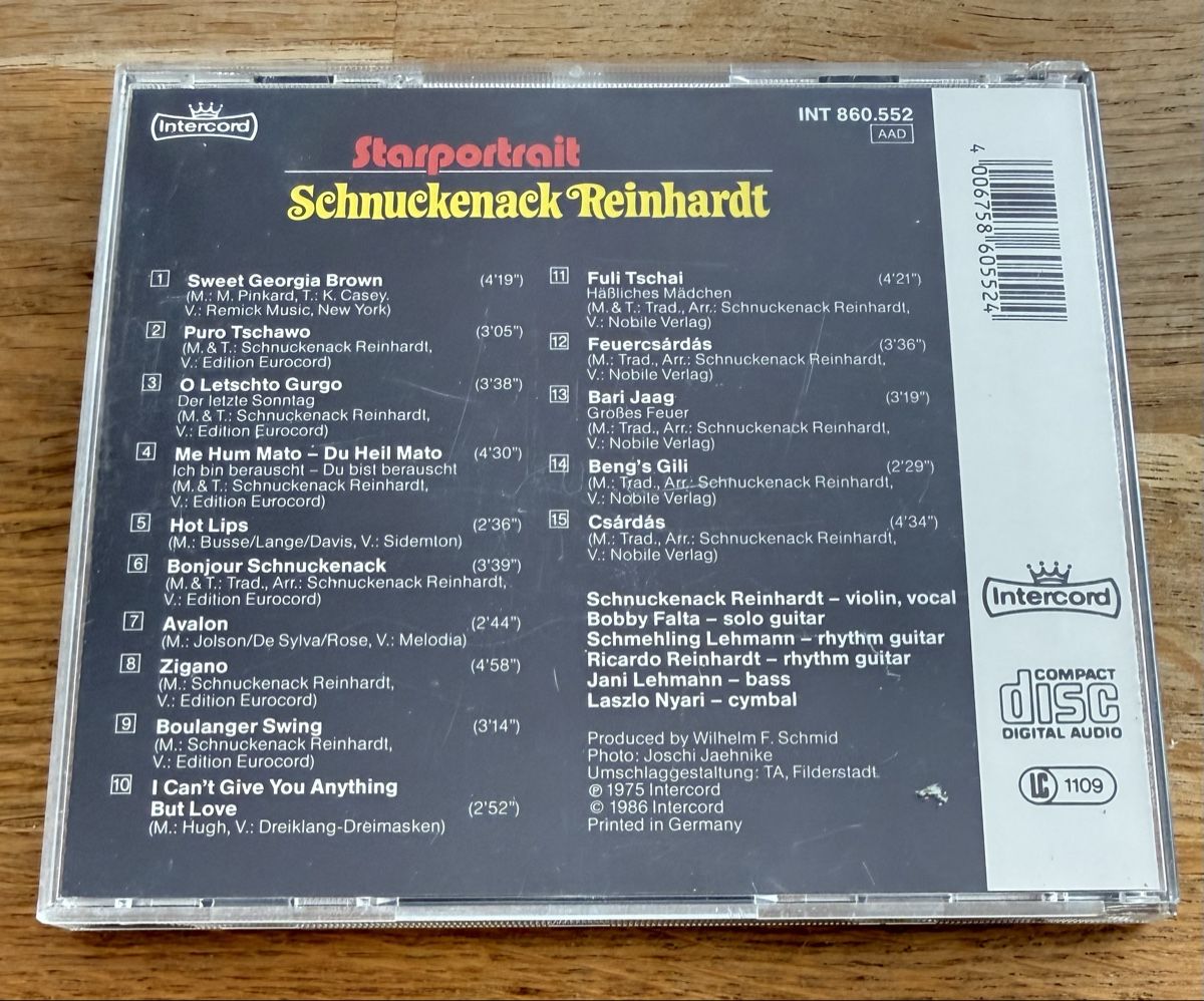 CD: CD Schnuckenack Reinhardt Starportrait – Usato da Goldach venduto da Messerguru 1
