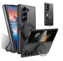 Galaxy Z Fold 8 ultra-Étui pliable cuir avec magsafe rotatif