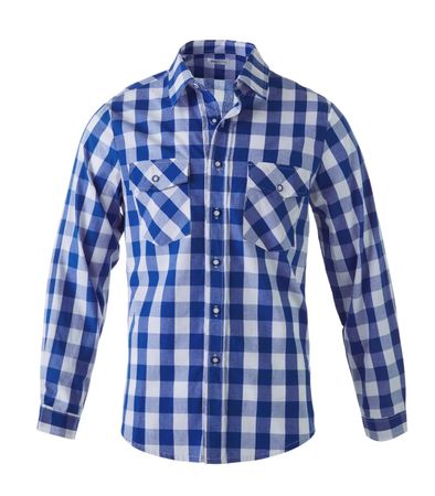 neues Oktoberfest Hemd blau/ karo  Gr. S