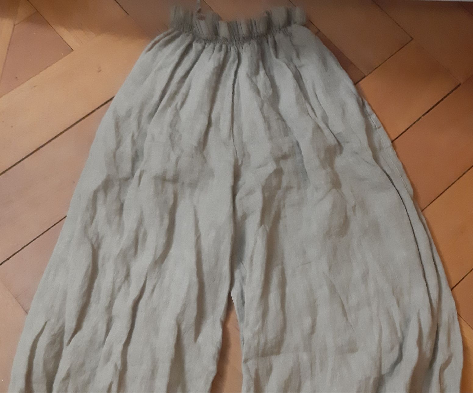 Pantaloni: Einzigartige LEINEN Hose-Sand farbe- Gr.S/M – Nuovo e nell'imballaggio originale da Zürich venduto da Venecia25 6