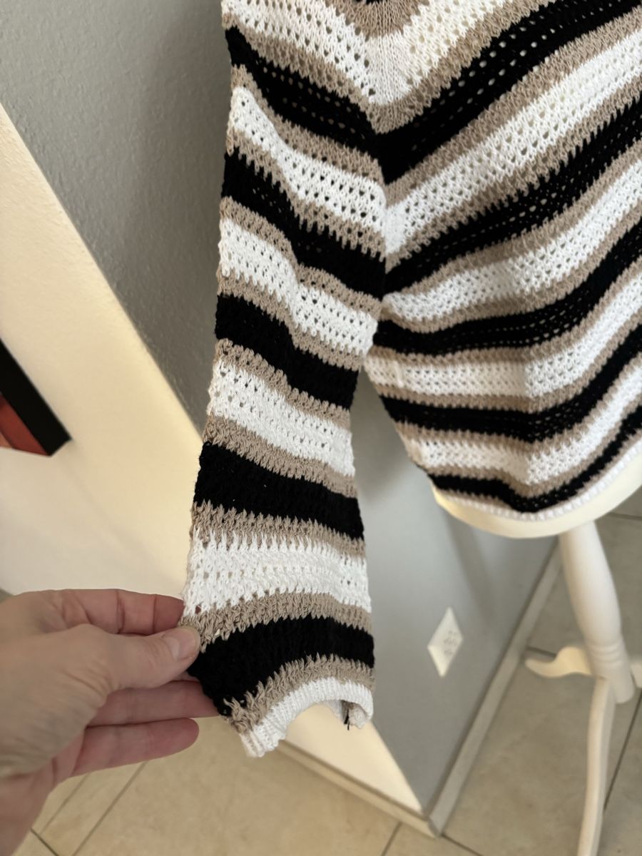 Maglioni & Felpe: Sommerlicher Strickpullover, gestreift, Made in Italy – Nuovo (secondo la descrizione) da Rothenburg venduto da Momo1302 1