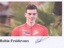 Autogrammfoto von Radrennfahrer Robin Froidevaux CH