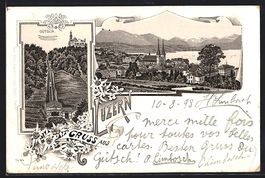 Litho Luzern, Teilansicht, Gütsch mit E