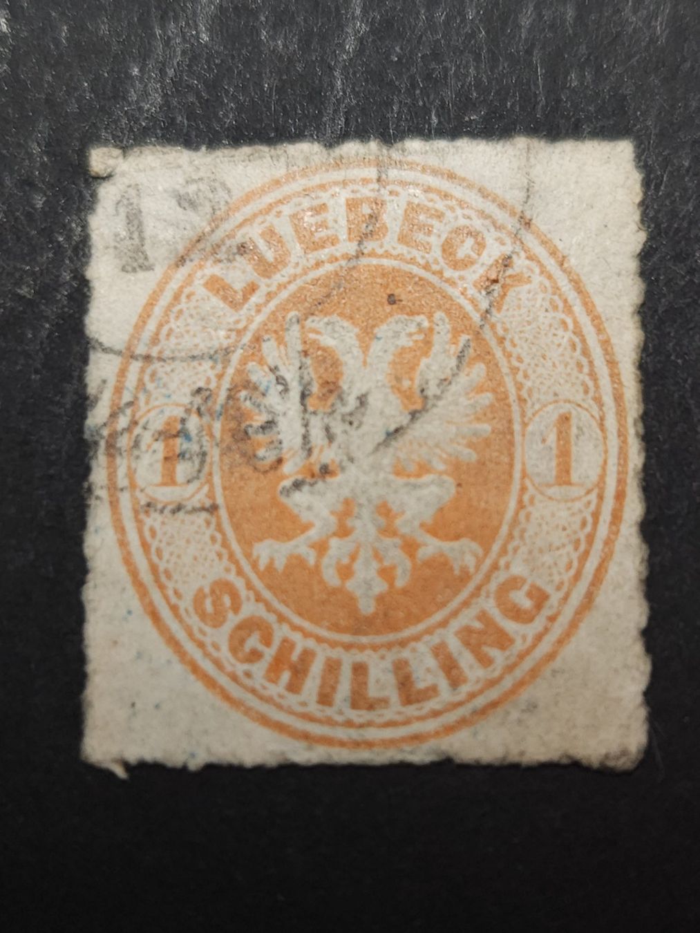 Alle Briefmarken: Lübeck Mi-Nr. 9 A gestempelt 200 Fr – Gebraucht aus Kriens von Nidfeld45