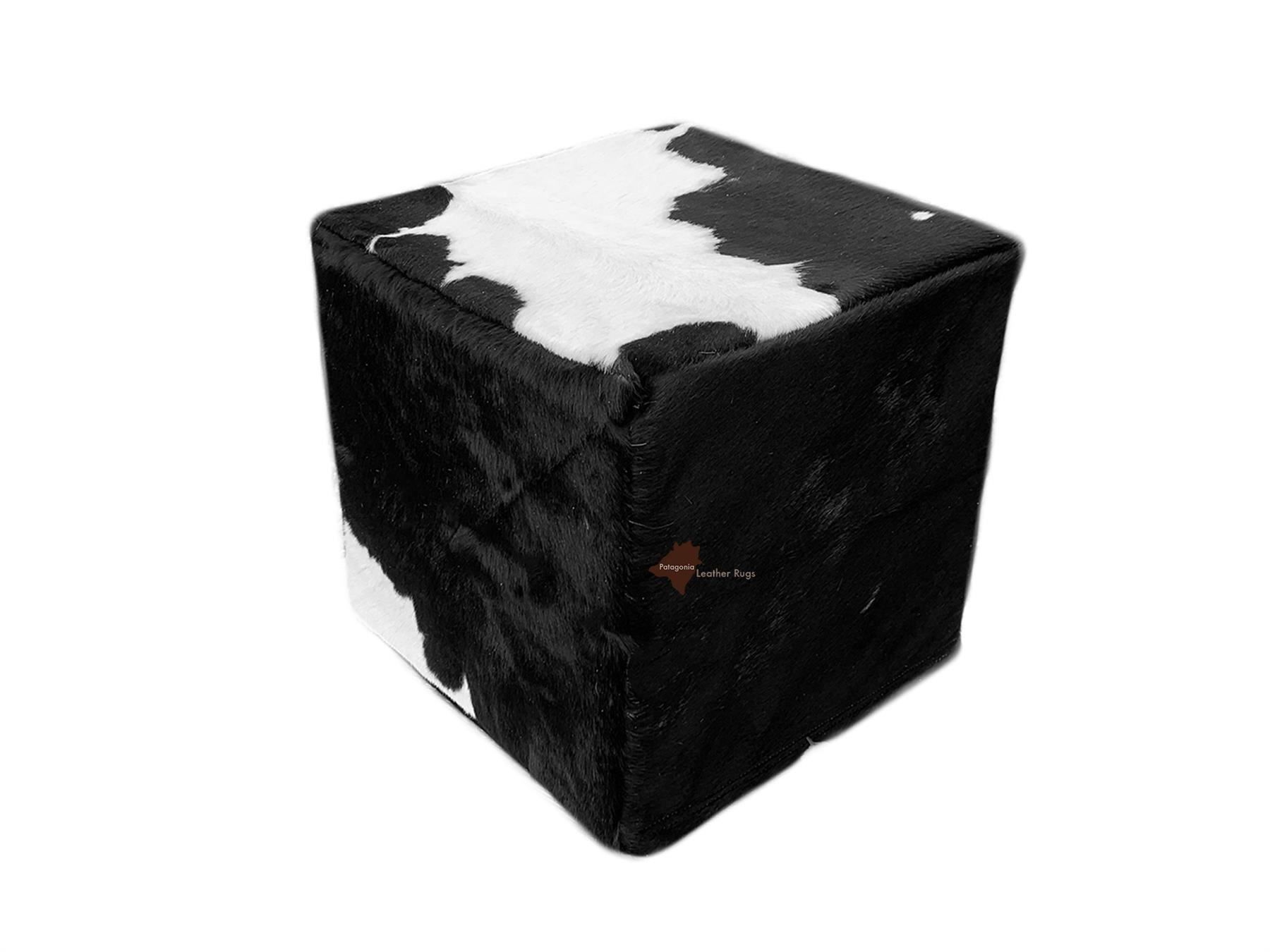 Sgabelli: Kuhfell Hocker Black/White – Nuovo e nell'imballaggio originale da Arbedo venduto da patagonialeatherrugs 2