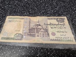 Banknote Aegypten 20 Pfund Banknote gebrauchter Zustand