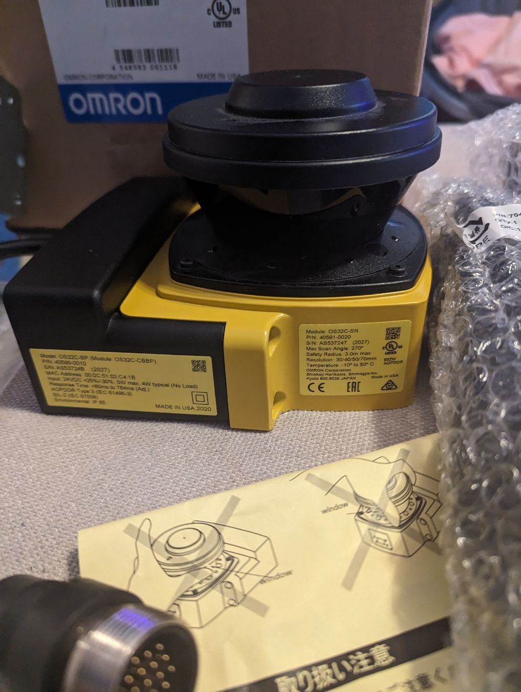 Omron Messen: OMRON OS32C IP65 LASER SCANNER 270GR – Gebraucht aus Baden von swiss-alps 2