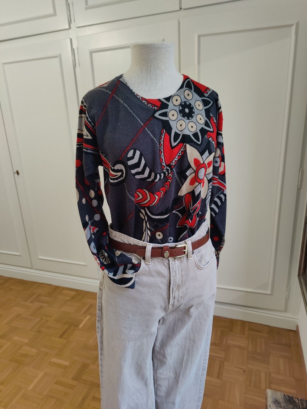 Pullover & Sweatshirts: Vintage Patterned Merino Wool Sweater – Gebraucht aus La Tour-de-Peilz von dAutrefois 8