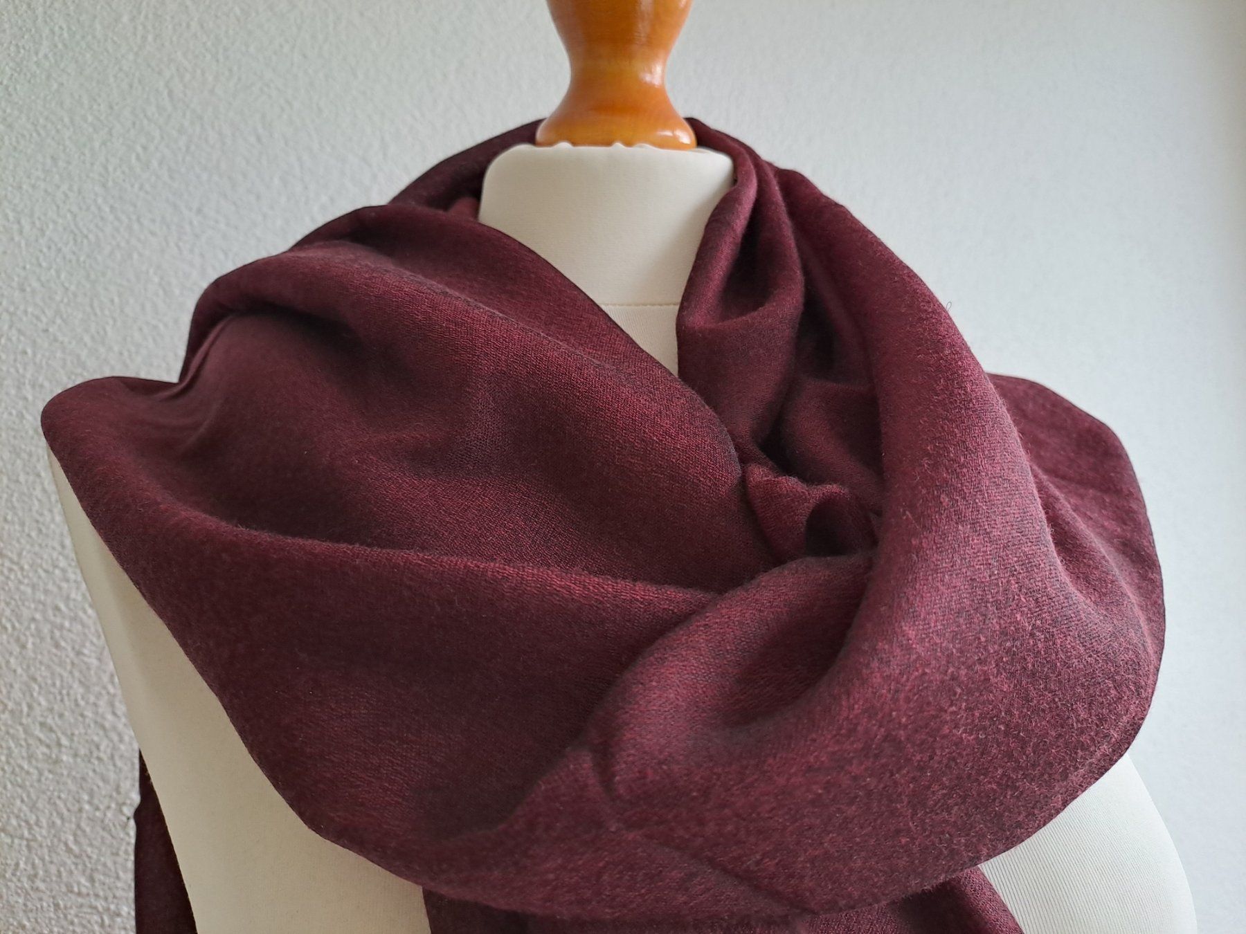 Foulard & Sciarpe: Hauchdünner Pashmina bordeaux-rot – Usato da Volketswil venduto da ronbons 2
