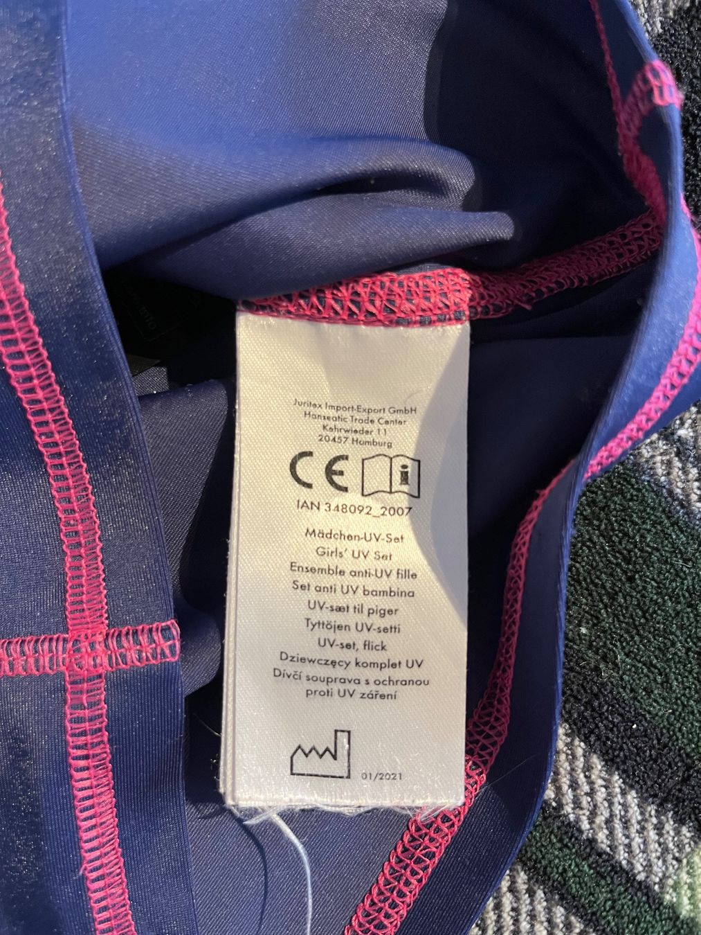 Costumi da bagno: UV-Schutz-Badeoberteil mit langen Ärmeln, Größe 110 – Usato da Brugg AG venduto da deb_57xk 2