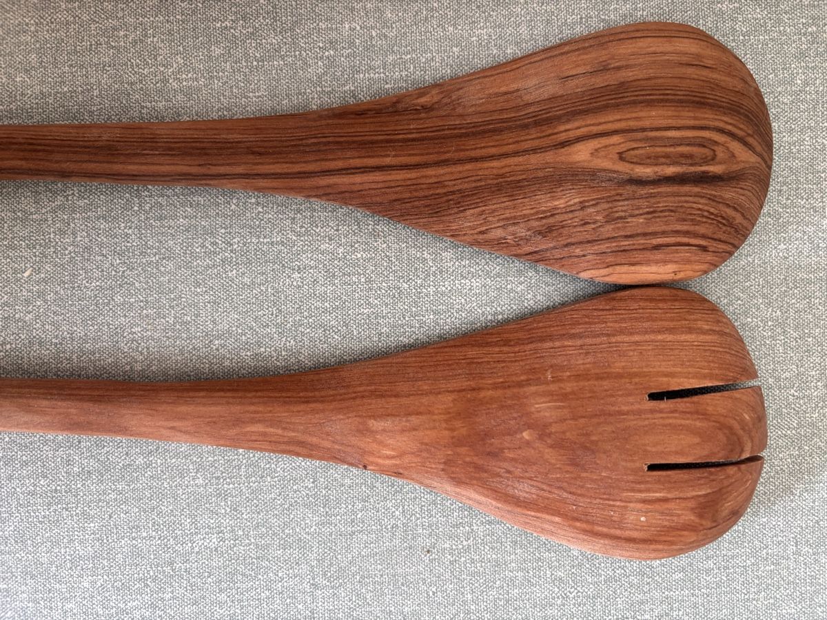 Set di posate: Salatbesteck aus Holz – Nuovo (secondo la descrizione) da Zürich venduto da gucks 1