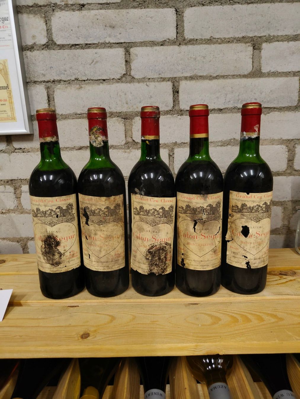 Vins: 5x 1983 Château Calon-Ségur – Neuf (Voir description) à Münchenstein par wusmarino