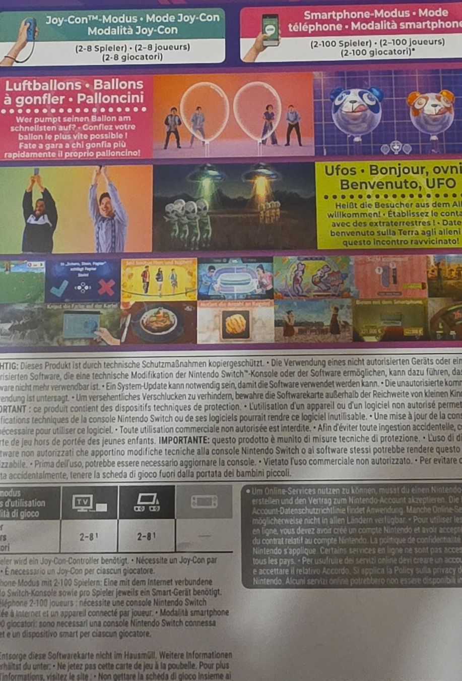 Nintendo Giochi: Everybody 1-2-Switch Nintendo Switch – Usato da Reconvilier venduto da mulan22