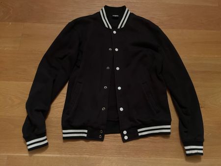 College Jacke schwarz Grösse M