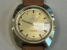 Omega Electronic f300 Hz Genéve Chronometer Herrenuhr 70er