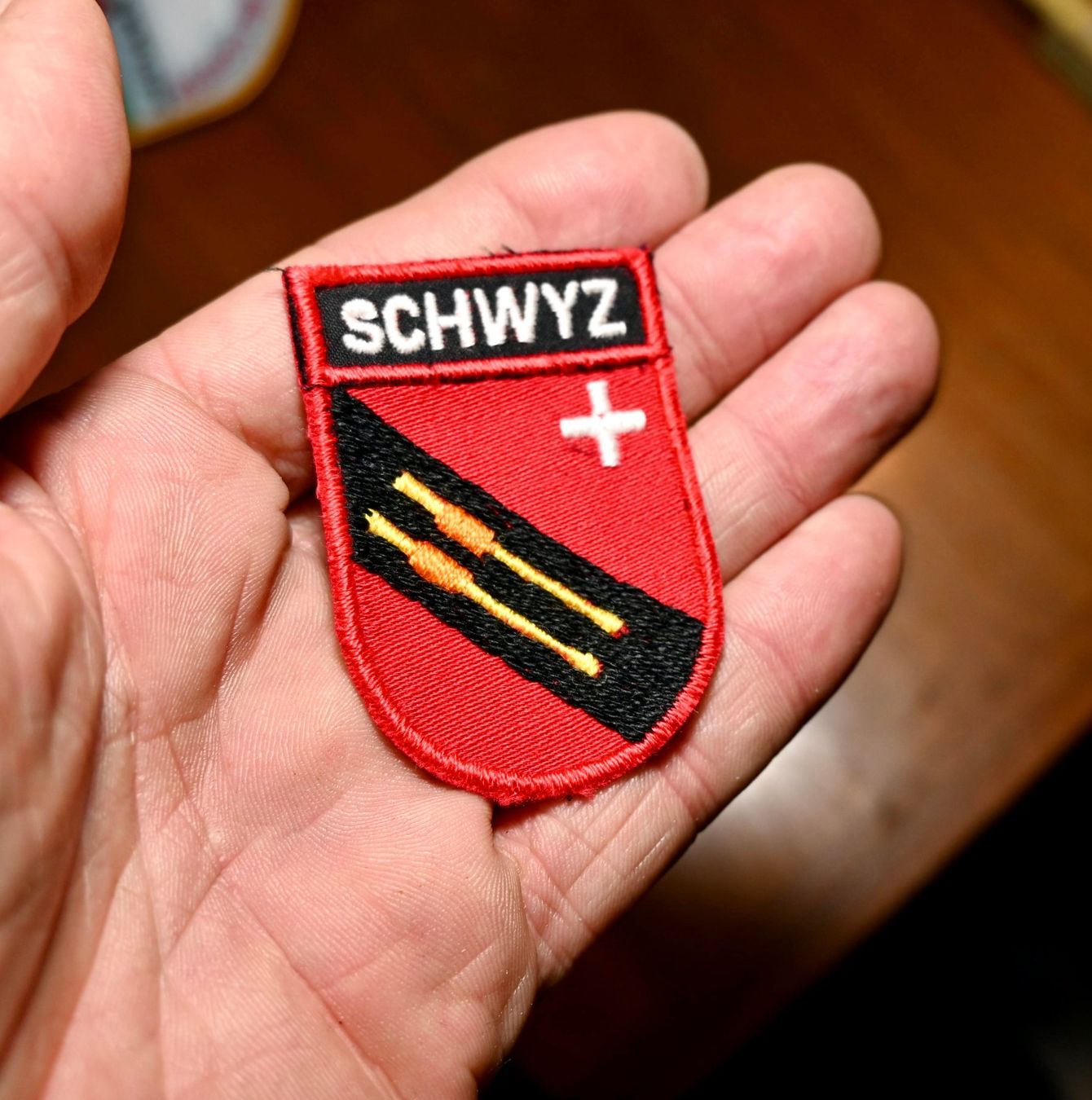 Swiss Placchette & Badge: VINTAGE Schwyz Tambouren? PATCH aufnäher – Usato da Pfaffhausen venduto da mono_rec