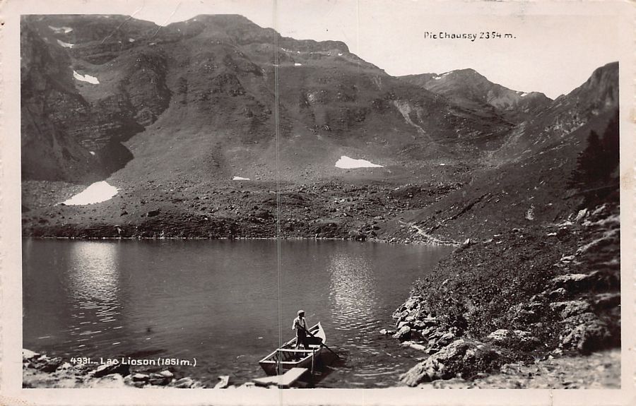 Cartoline postali: ALPIN: Lac Lioson, avec cachet Restaurant – Usato da Frauenfeld venduto da POML