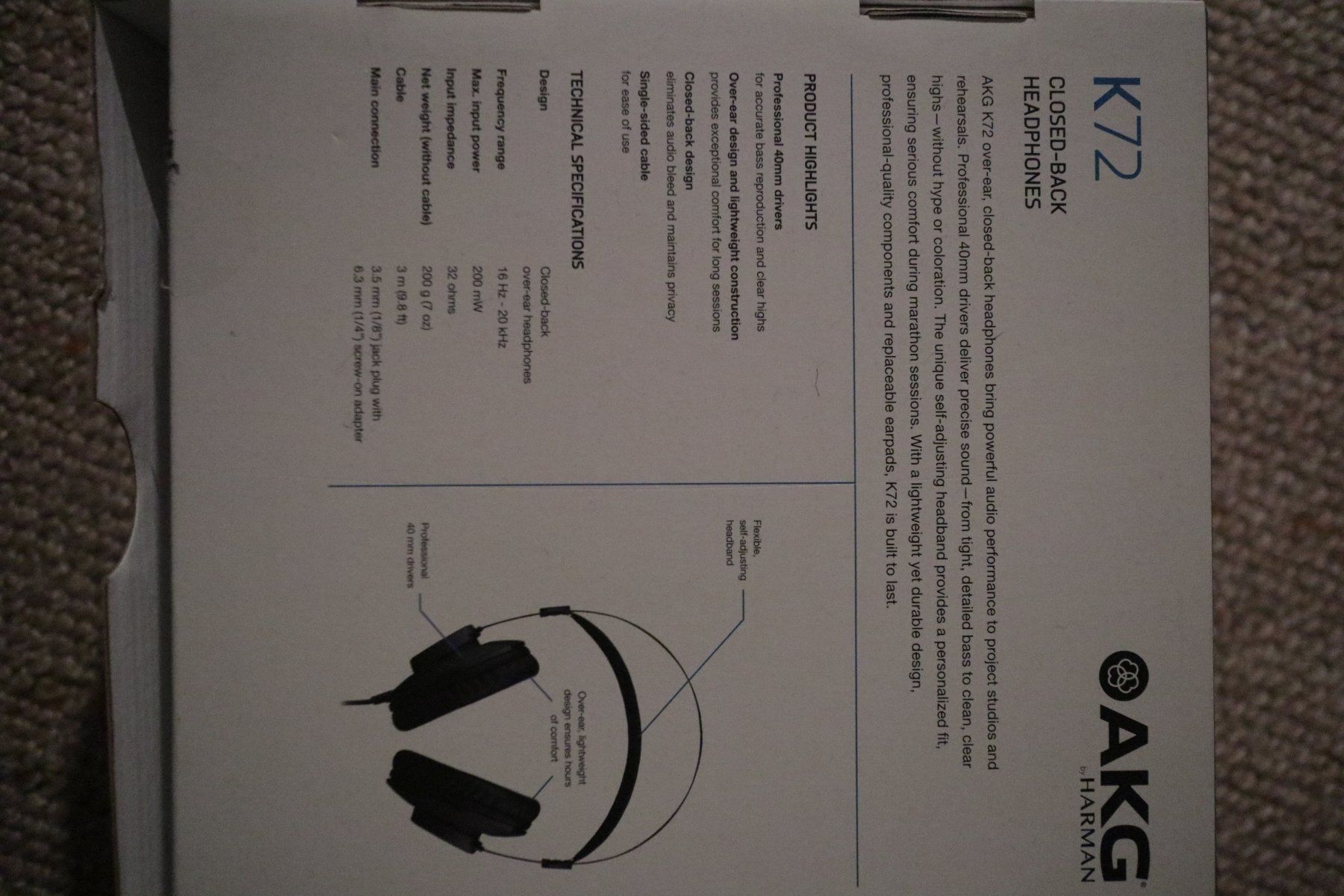 Akg Cuffie: AKG K72 – Usato da Vaulion venduto da akedia 1
