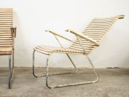 Gartenstühle Stahlrohr Bauhaus Van Der Rohe Thonet Ära