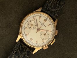 Baume & Mercier Genève 18k Gold Chronograph Vintage Watch