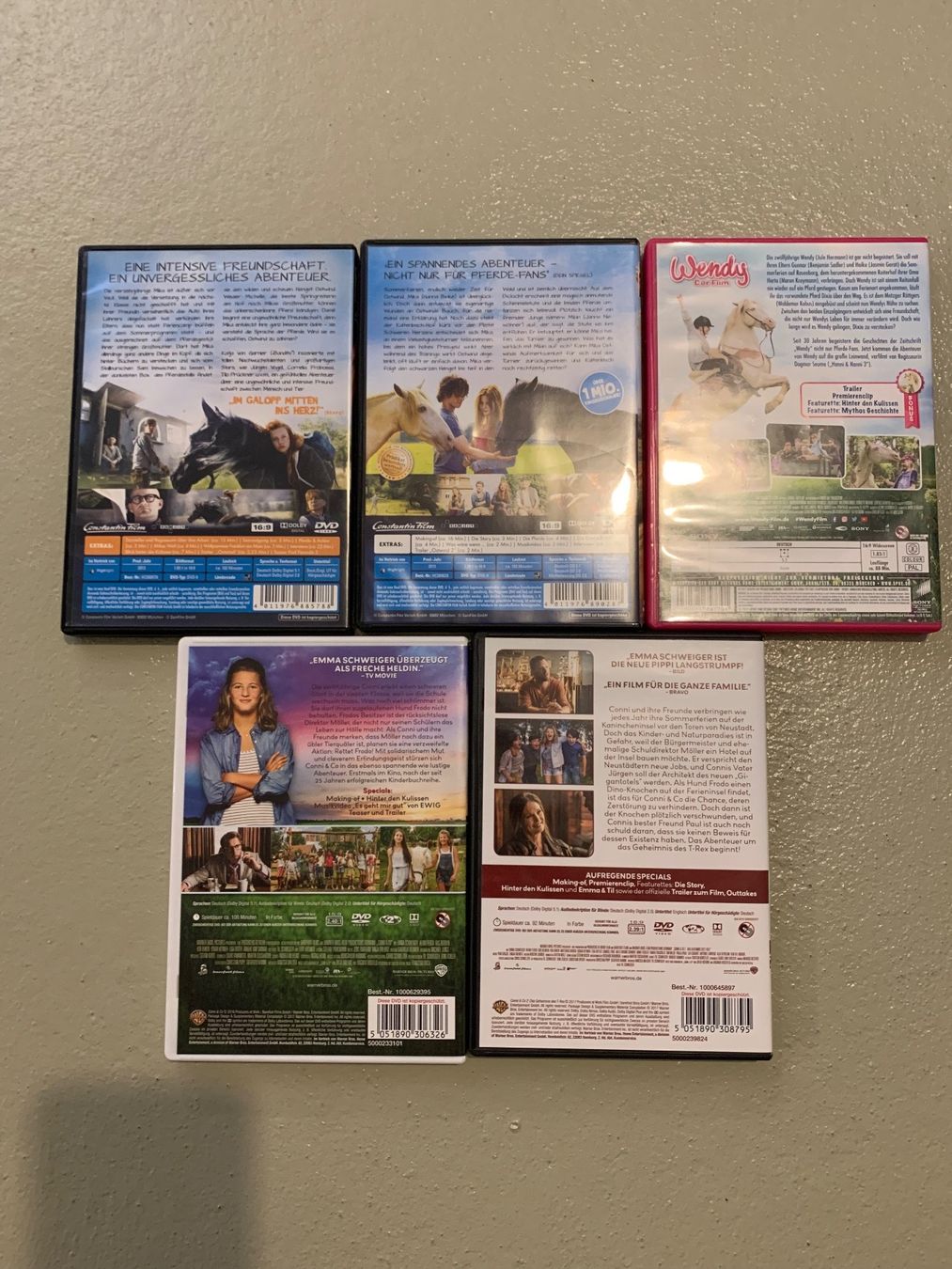 Tutti i DVDs: 2x Ostwind, Wendy, Conni 1&2 DVD – Usato da zeihen venduto da Racer-71 1