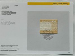 Rohstoff Schweizer Holz: AUSGABETAG Sonder-Briefmarke 2004